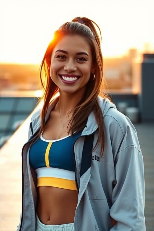Chica aventurera fit — Enérgica, aventurera, positiva